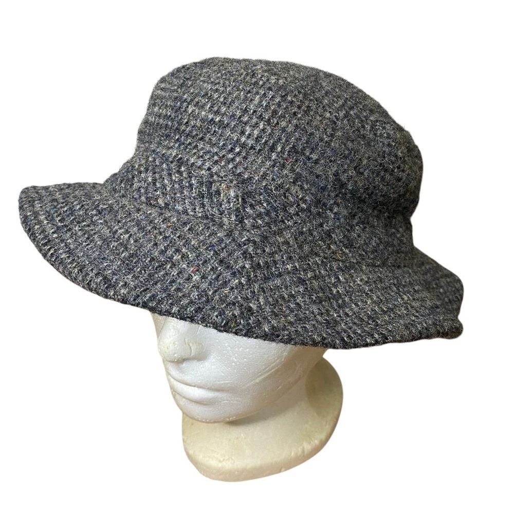 L.L. Bean Harris Tweed Hand Woven Wool Hat Grey Small